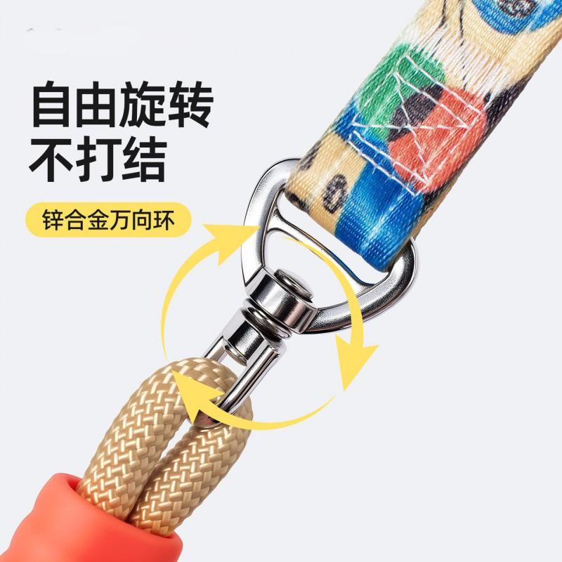 Heavy-Duty Dog Leash Small Medium Large Breeds Non-Extendable Tangle-Free Anti-Pull Rope Lead In Yellow Khaki Olive Green