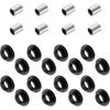Shock Bushing 16Pcs & Bearing Sleeve 8Pcs Kits All 4 Absorber For Arctic Cat 250 300 375 400 500 650 700 Bearcat 454, OEM# 0604-310 0403-028