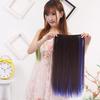 Mixed Color Clip in Straight Long Hair Extension Cosplay Party Women Hairpiece
