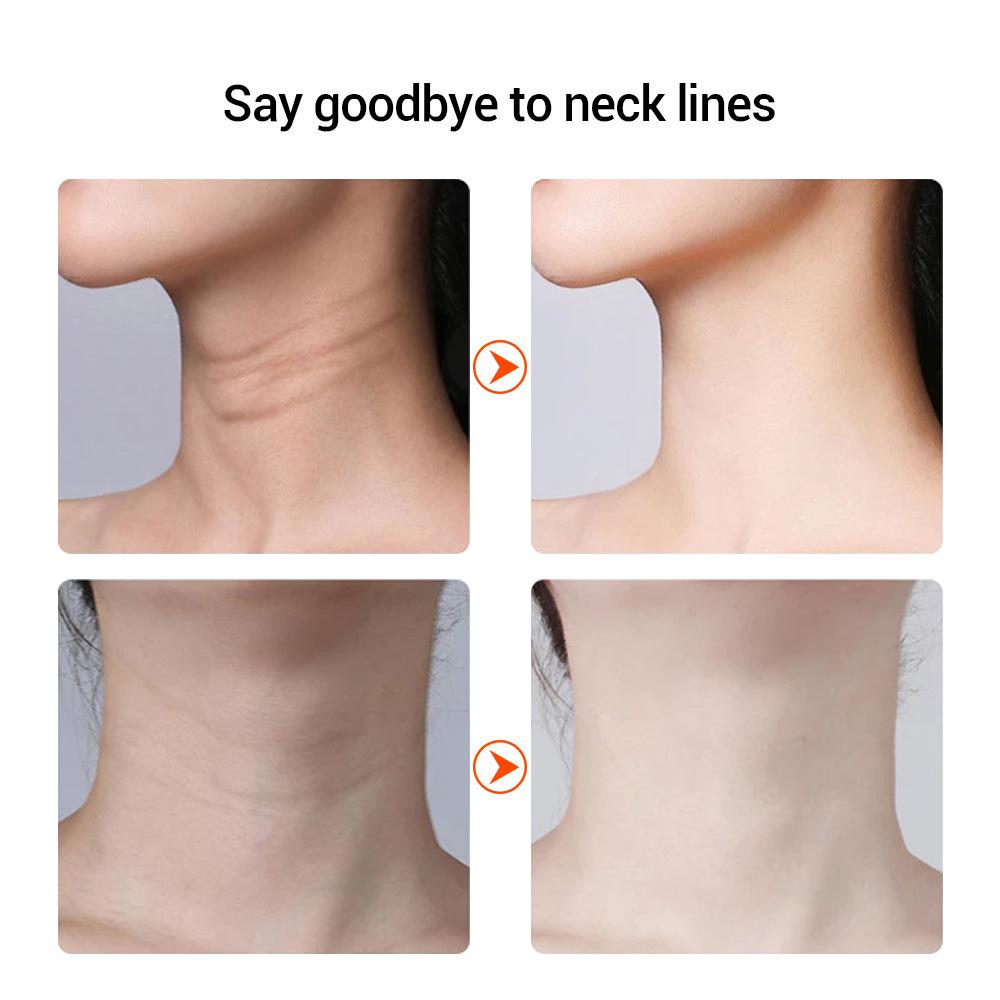 EMS Microcurrent Neck Massager and Facial Rejuvenation Device with Sonic Vibration and Color Light Therapy
