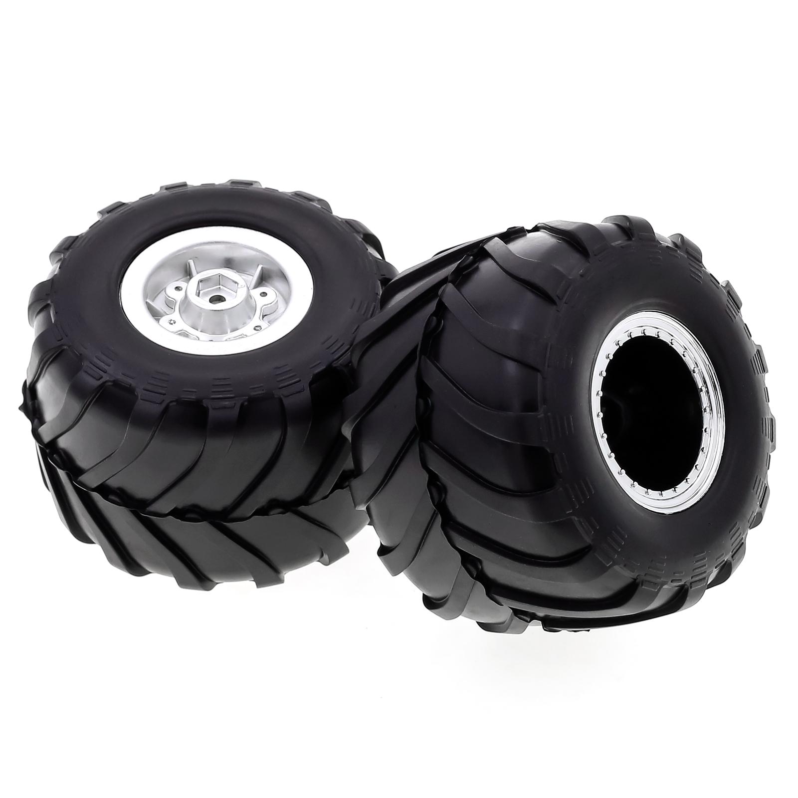 

Remote Control Crawler Rubber Car Silvery Tires 4PCS 72*49mm Replacement for Axial SCX24 FMS FCX24 AX241 24 Remote срібний
