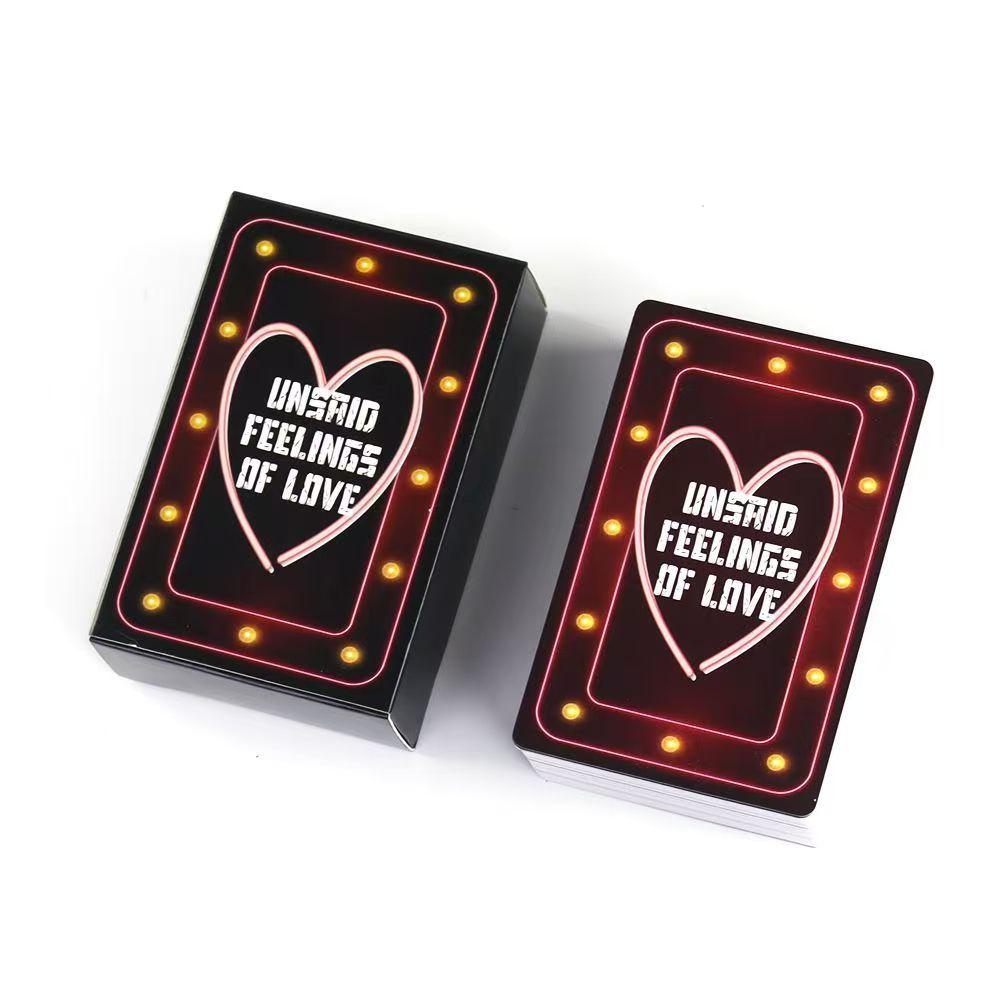 90 Pcs Oracle Cards 10*6cm Unsaid Feelings of Love, Channeled Messages From Soulmate, Twin Flame & Karmic Partnership
