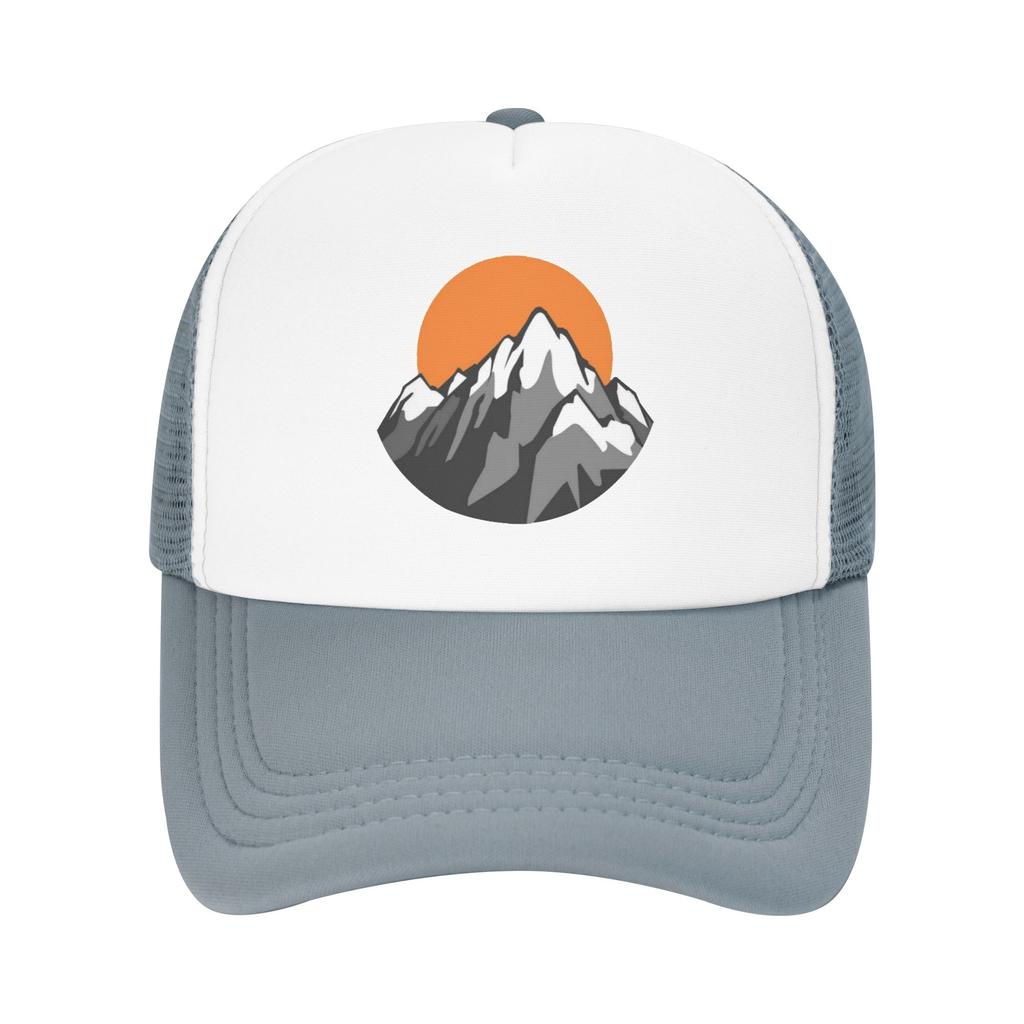 Sunrise Sun Mountain Pool Party Mesh Baseball Caps For Womens Highend FeUnisex Beach Sunscreen Hats Hip Hop Trucker Cap