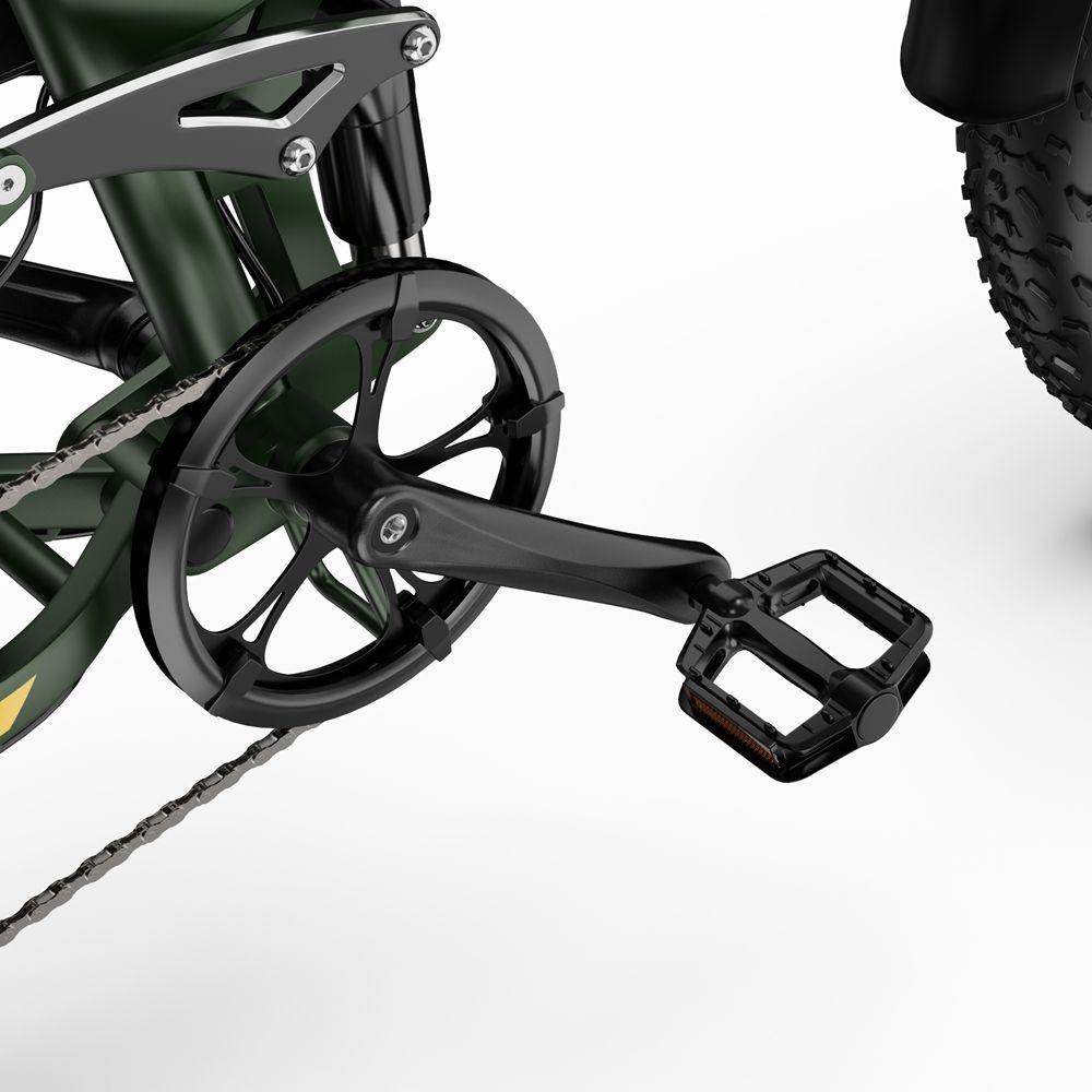 Skladací elektrický bicykel Apefox Rh20 2x 750W Motor 20"x4.0" Pneumatika 7-rýchlostný Terénny Elektrický Bicykel pre Dospelých 48V 22.5Ah Dvojité Hydraulické Kotúčové Brzdy