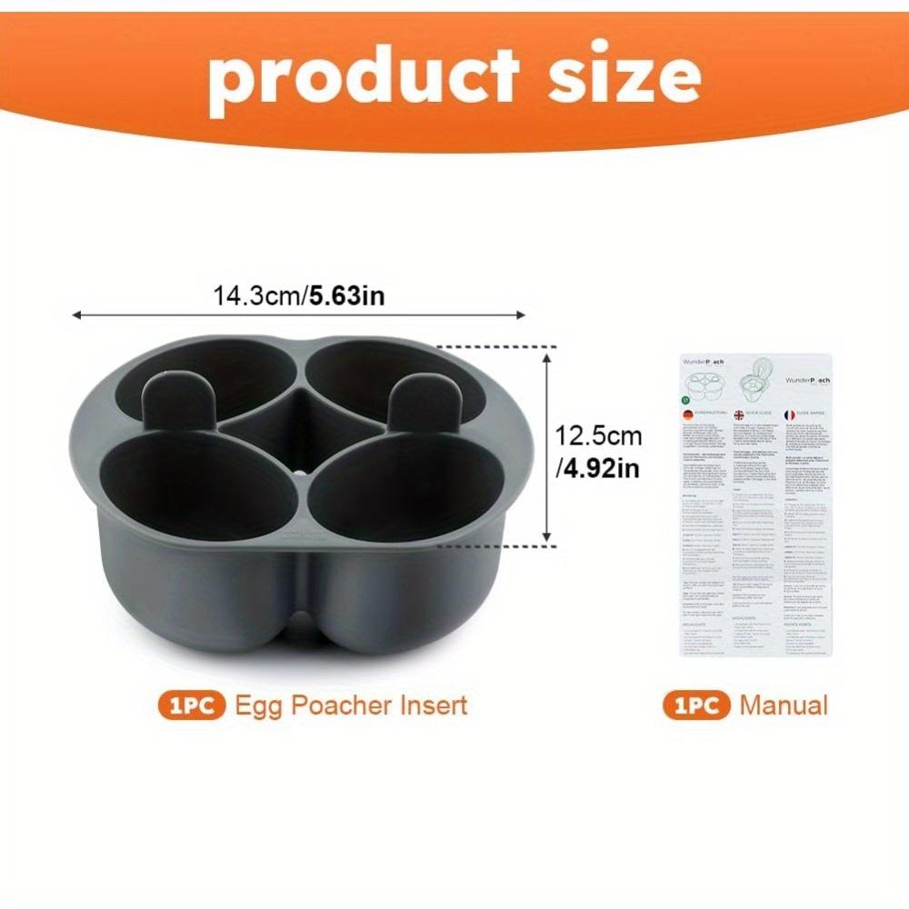 1 Kitchen Utensil, Compatible with Mixer Thermomix , 4 Grid Egg Steamer, Food Grade PP Materials, Dishwasher Safety, Mixer Parts