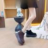 New Thick-soled Height-increasing Snow Boots for Women, Fleece and Thickened Short Boots and Cotton Shoes