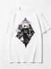 2026 New Unisex Crew Neck Casual Short Sleeve T-Shirt With Torn Paper Frame 2B Anime Character Print From NieR Automata T-shirt