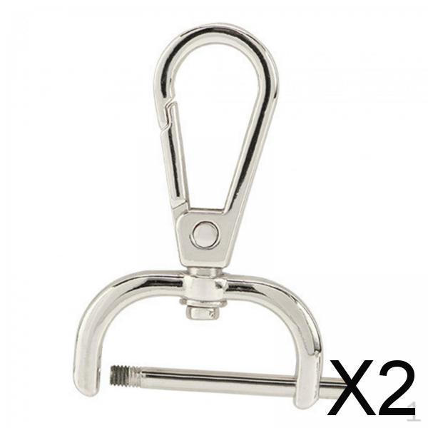 

2x Вращающиеся застежки-лобстеры, Аксессуары для сумки из ПУ кожи, Застежки для брелка с вращающимся карабином