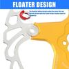 Bicycles Disc Brake Rotor, 140mm/160mm/180mm Mountain Bicycles Floating Brake Disc Bicycles Brake Pad Cycling Accessory