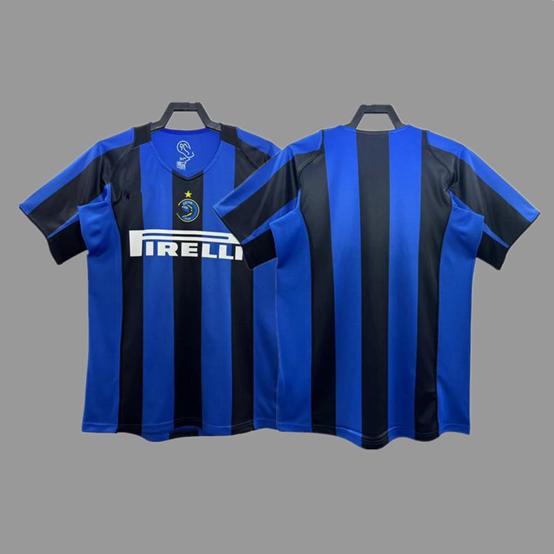 Inter Retro Jersey Football Jersey Classic Baggio Ronaldo Zanetti Figo Adriano Jersey