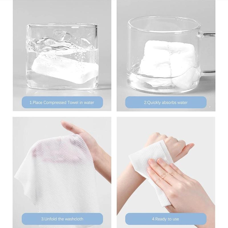 7pcs Compressed Towel Set Disposable Travel Face Towels for Outdoor Camping Hotel Individually  Wrapped  Soft Non  Irritating