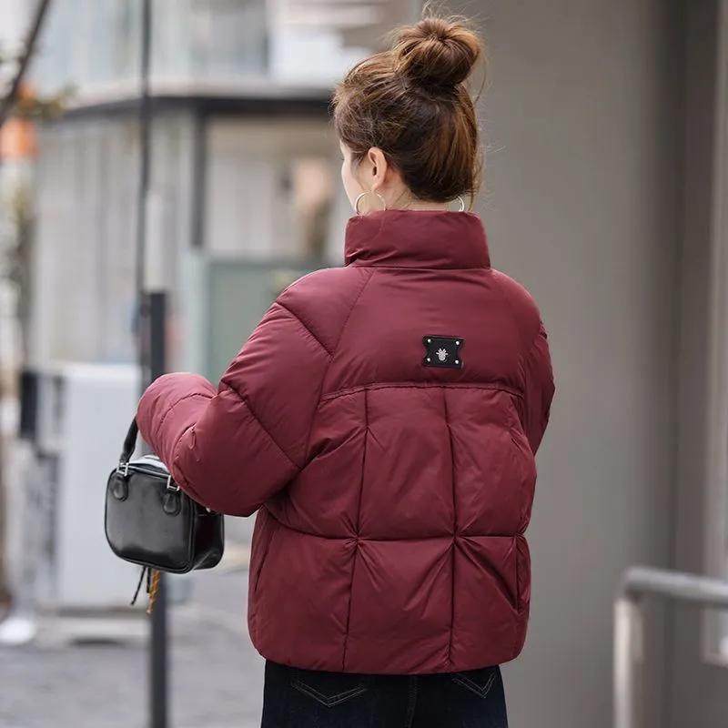 Winter Down Cotton-padded Jacket, Short Fashion Stand-up Collar, Bread Warmth, Thick Cotton-padded Jacket
