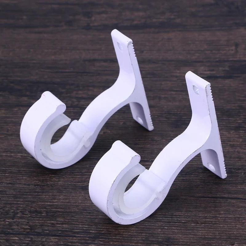 Curtain Rod Aluminum Alloy Thickened Single Bracket Top Mounting Bracket Roman Rod Top Assembly Hook Support Base