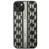 Etui Do iPhone 14 Plus Karl Lagerfeld Monogram Stripe Szare