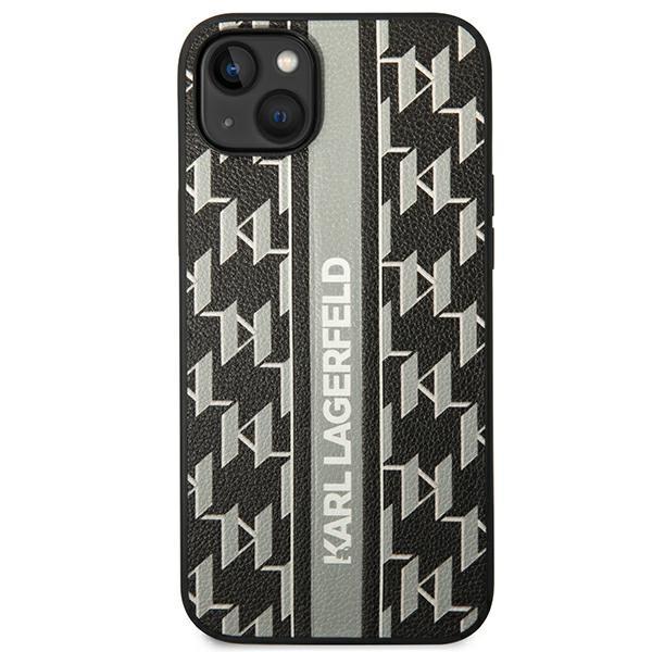 Etui Do iPhone 14 Plus Karl Lagerfeld Monogram Stripe Szare