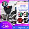 For Alfa Romeo 2026 Hot Sticker Car Front Grill Emblem Covers Rear Trunk Badge Wheel Hub Sticker For Alfa Romeo Giulietta 159 14