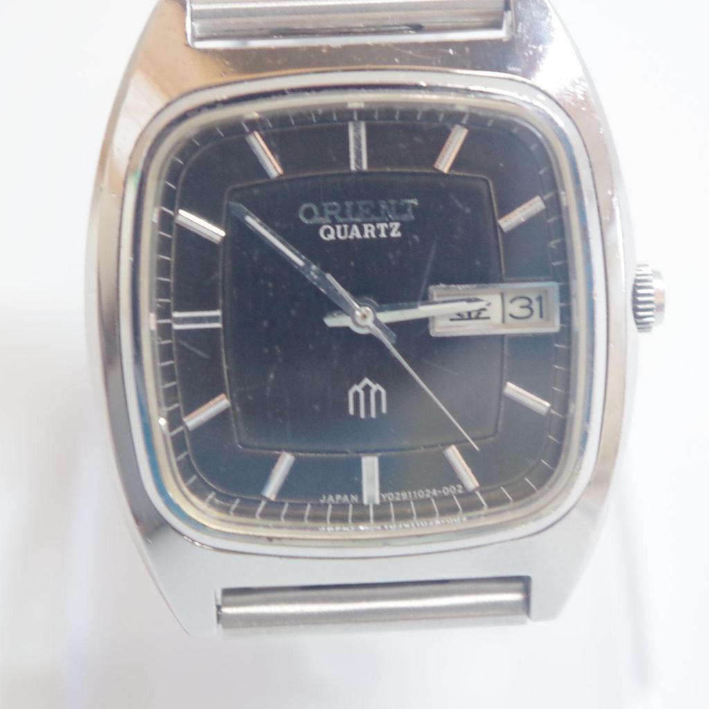 Used A7621 ORIENT Y029102-40 Quartz Day Date Brown Dial Men's Watch Working Item