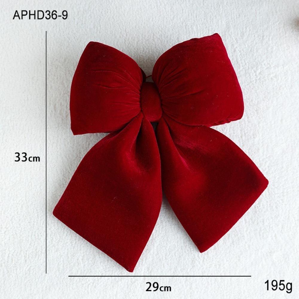 New Flannelette Bowknot Pendant DIY Merry Christmas Hanging Xmas Ornament Party Supplies Large Christmas Tree Decorations