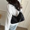 Sweet Printed Bag Large Capacity Personalized Foreign Style Dumpling Bag Daily Commute Star Cloth Shoulder Armpit Bag
