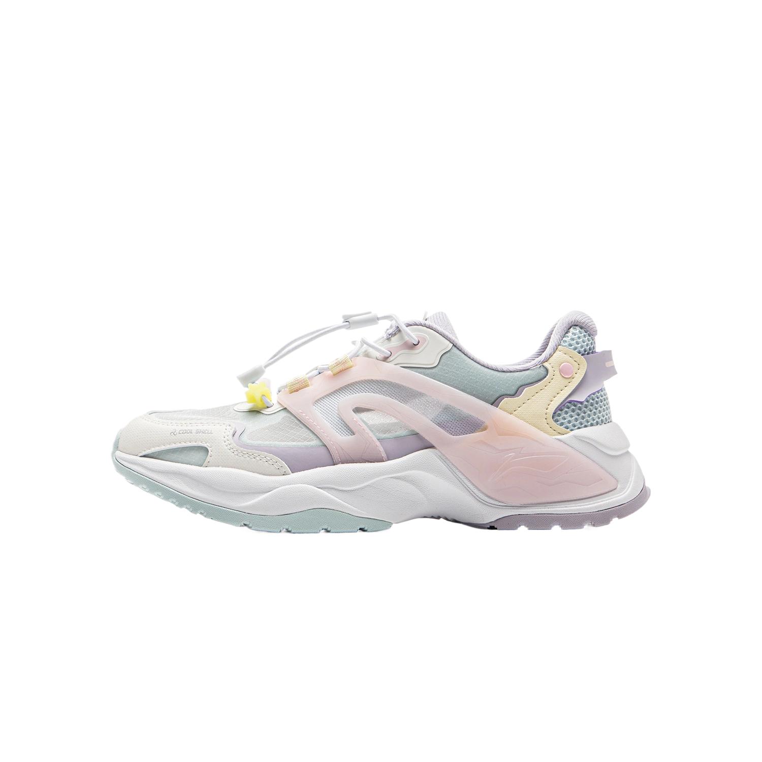 

Li Ning Детская спортивная серия лайфстайл Ткань из синтетической кожи Удобные Модные Эстетичные Простые Низкие Повседневные кроссовки YKCV062-4 32