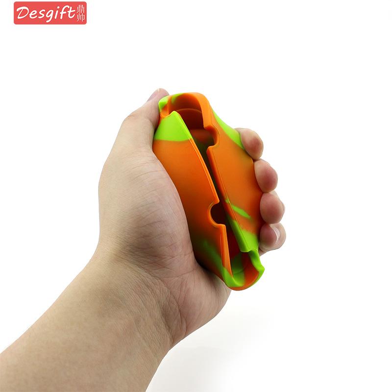 Round Soft Silicone Camouflage Ashtray with Logo - Multi-color Smoking Accessory Holder