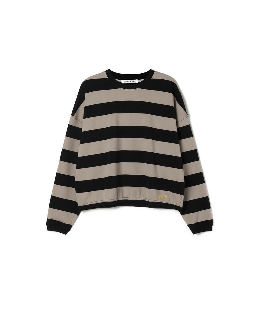 Seutyudioaenpaleukeu Big Striped T-Shirt_Beige