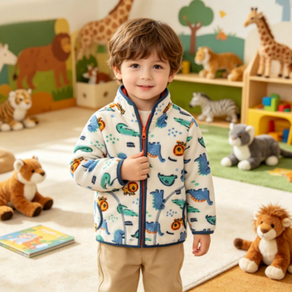 Kinder bedruckte Jacke Warmer Pullover für Jungen und Mädchen