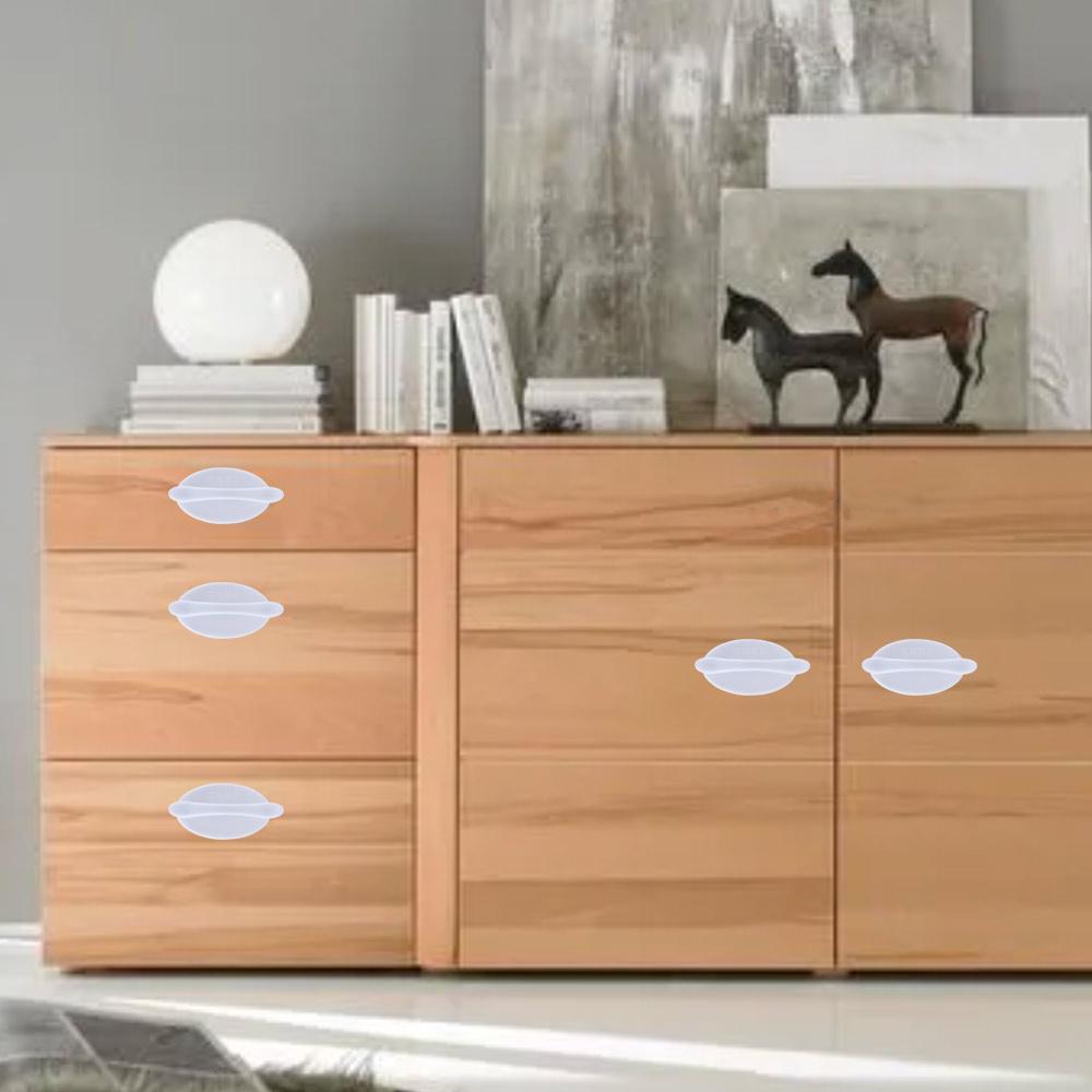 Free Smooth Wardrobe Decor with Back Glue Drawer Knobs Furniture Hardware Dresser Knob Door Handles