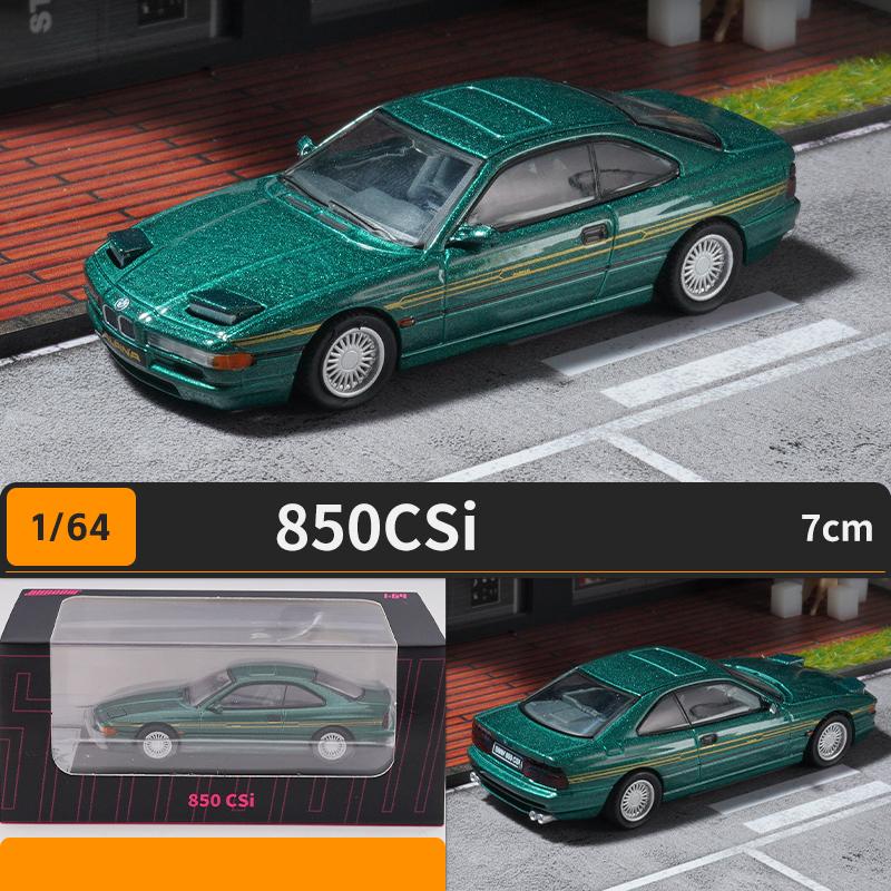 1/64 BMW 850 CSi Auto in Lega Diecast e Veicoli Giocattolo Modello di Auto Modello in Scala Miniatura Auto per Bambini