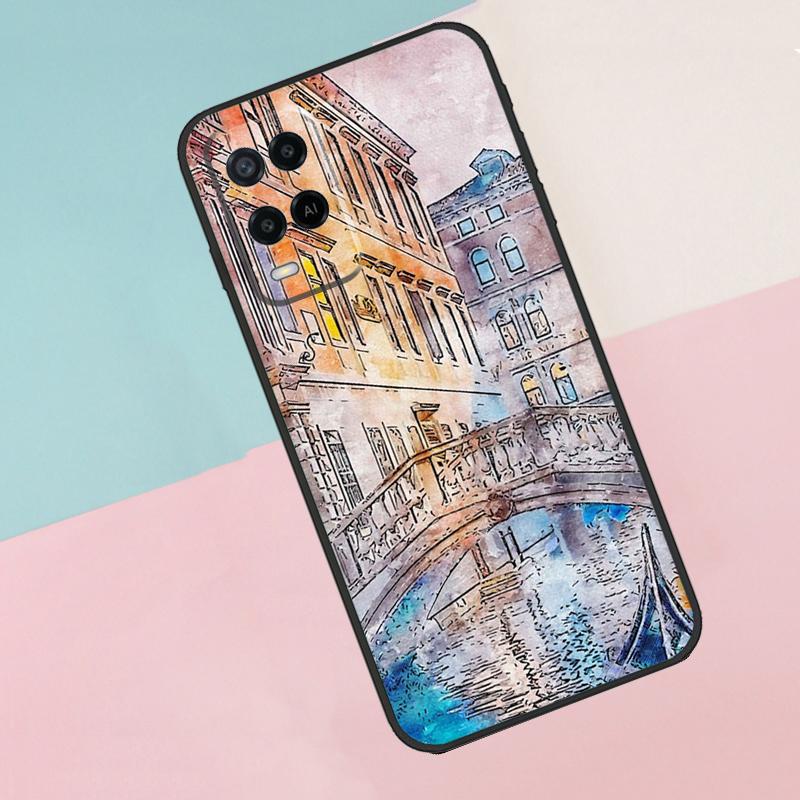 

Travel italy Street Venice For Oppo A74 A94 A54 A80 A78 A98 A40 A60 A18 A38 A58 A15 A17 A77 A57S A16 A76 A96 Phone Case OPPO A57s