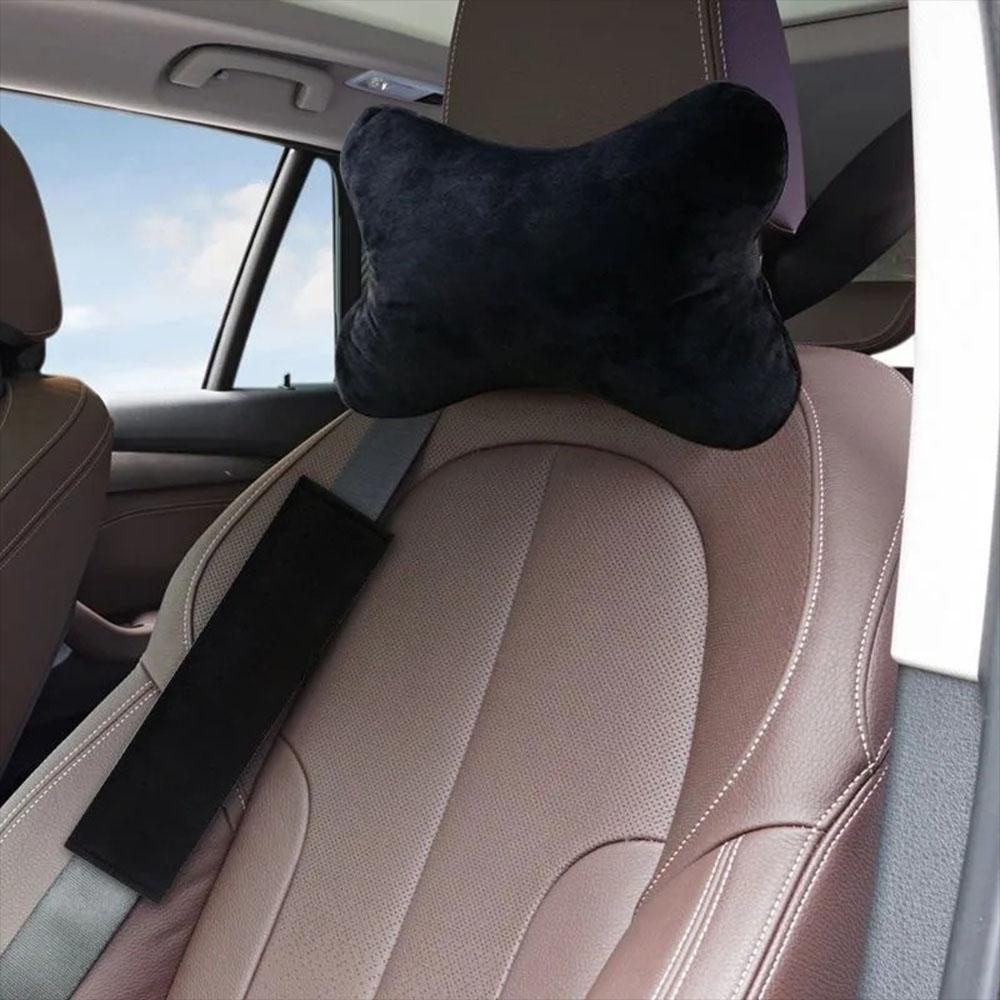 Car plush headrest,black neck pillow,driving companion,car accessories,for bmw M pegatina X1 X3 X4 X5 X6 X7 e46 e90 f20 e60 e39