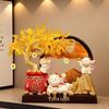 Lucky Cat Wealth Tree Sand Painting - Office/Living Room Decor, Housewarming or Store Opening Gift