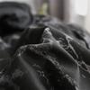 Black Duvet Cover Set King Queen Size, Marble Pattern Comforter Cover or Quilt Cover Ultra Soft Bedding Sets with Zipper Closure