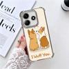 Corgi Hund Süß Vergoldet Handyhülle Für Xiaomi Redmi Note 14 15 Pro Plus 13 12 11 11S 11T 10 9S 9 5G Sturzfest Airbag Abdeckung