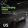 Digital Display Phone Fast Charger Fast Charging Phone Power Adapter  Wall Plug