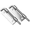Silver Spring Loaded Latch Pin Door Cabinet Hinges