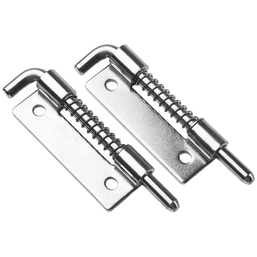 Silver Spring Loaded Latch Pin Door Cabinet Hinges