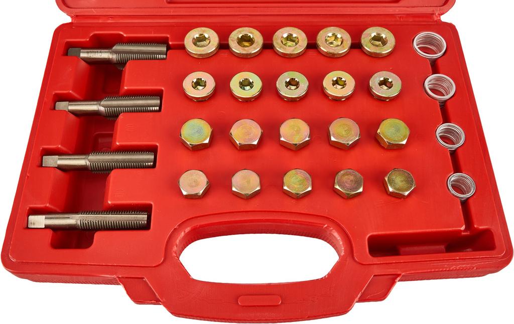 Oil plug thread repair kit, 64 pieces, KD10511