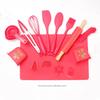 Christmas 24PCS Kitchen Bakeware Set Measuring Spatula Whisk Silicone Mat Tong Baking Cake Tools and Accessories  Bake Set