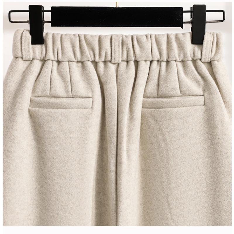 DIMANAF 2025 Autumn Winter Women Plus Size Pants Thick Warm Fashion Lady Long Pants Oversized Loose Bottoms