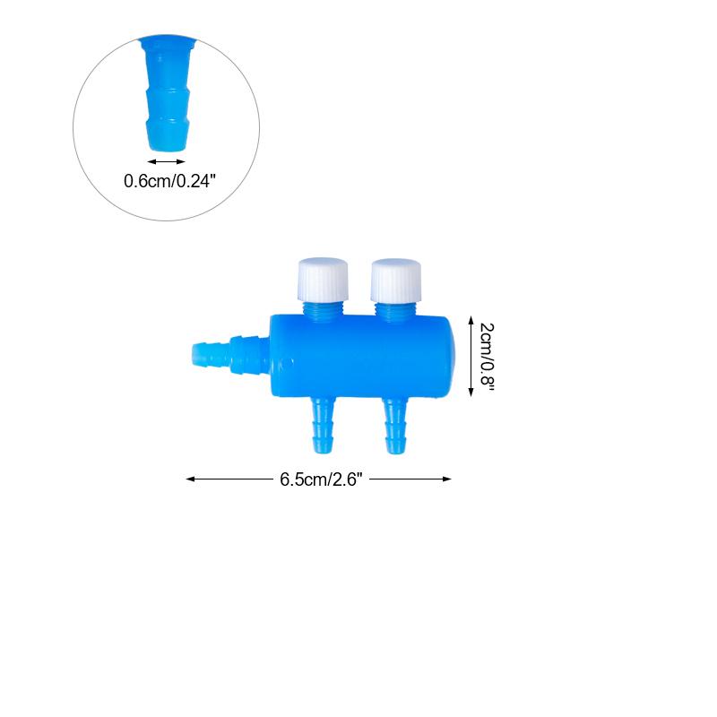 2 3 4 6 8 Way Aquarium Air Splitter Valve Plastic Fish Tank Air Hose Splitter Distributor Pump Valve Tap Control Switch