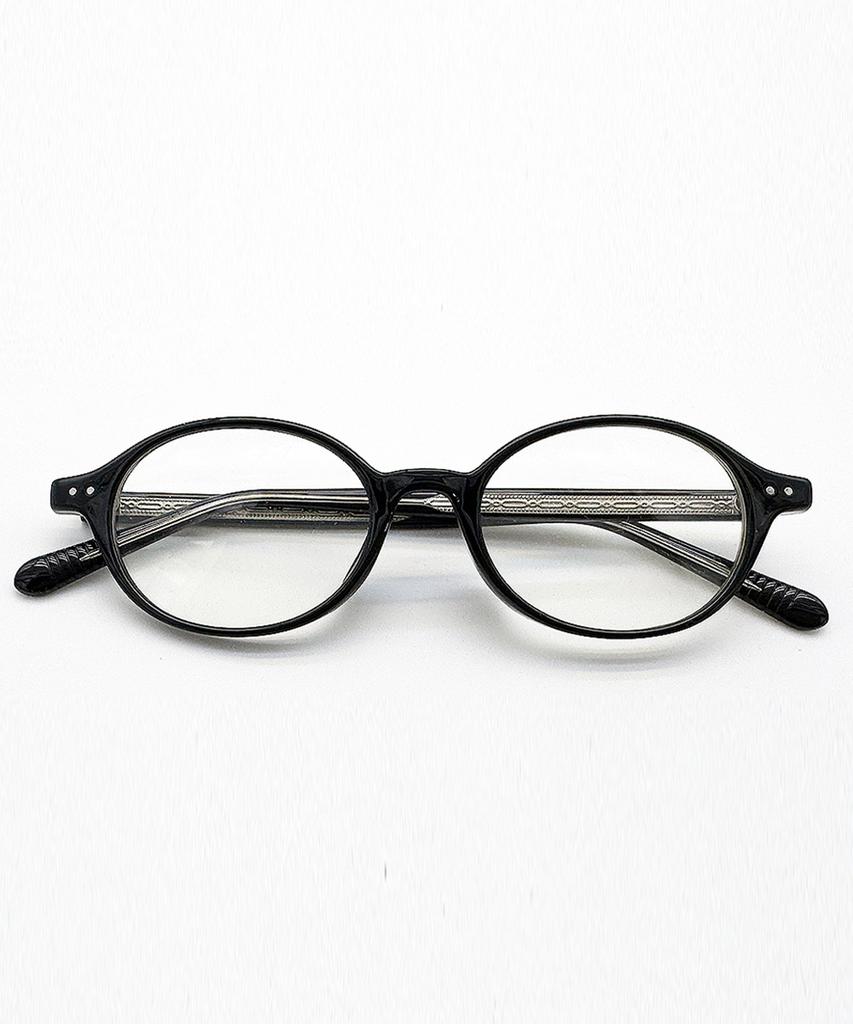 Lapeullolida Home Black Horn-Rimmed Glasses