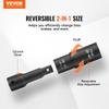 Lug Nut Impact Socket Set 1/2 In Drive Metric and SAE 6-Point Flip Socket