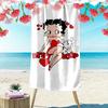 1pc Betty Boop Beach Towel Ideal Birthday Gift For Family, A Vibrant Beach Towel Suitable for Outdoor Activities