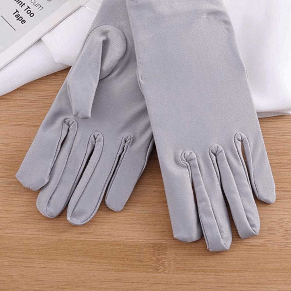 Spandex Pure Color Driving Gloves Sun Protection Mittens Outdoor Sports Gloves Female Gloves