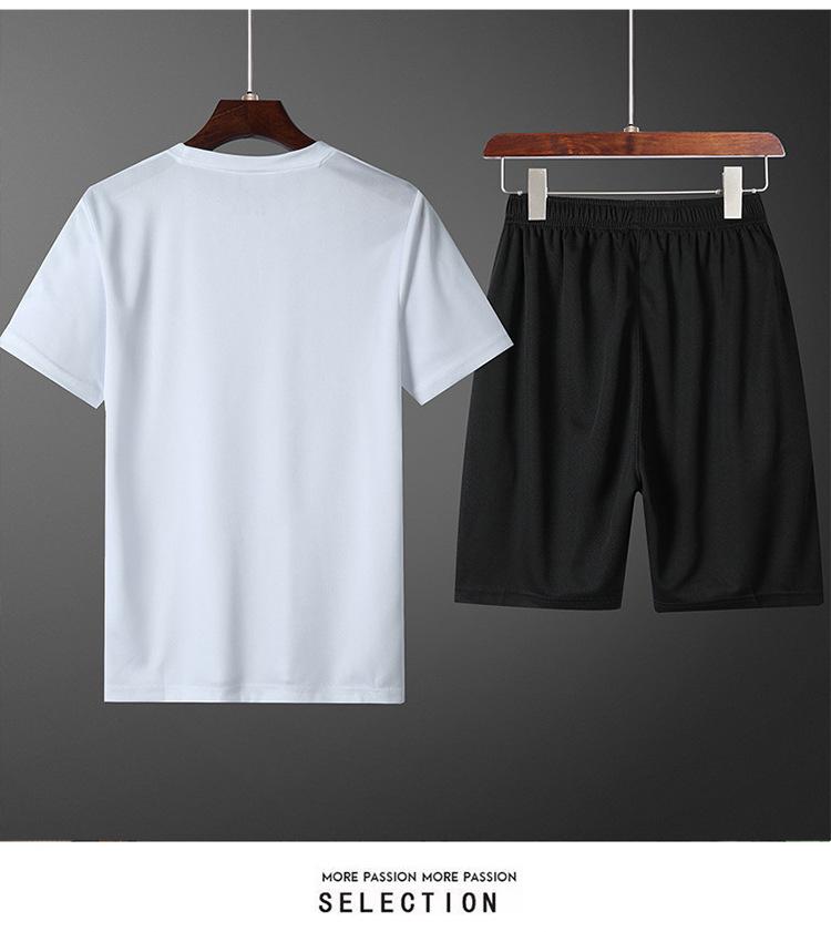 Costum Sportiv de Vară pentru Cuplu: Set respirabil cu mânecă scurtă și pantaloni scurți pentru bărbați și femei