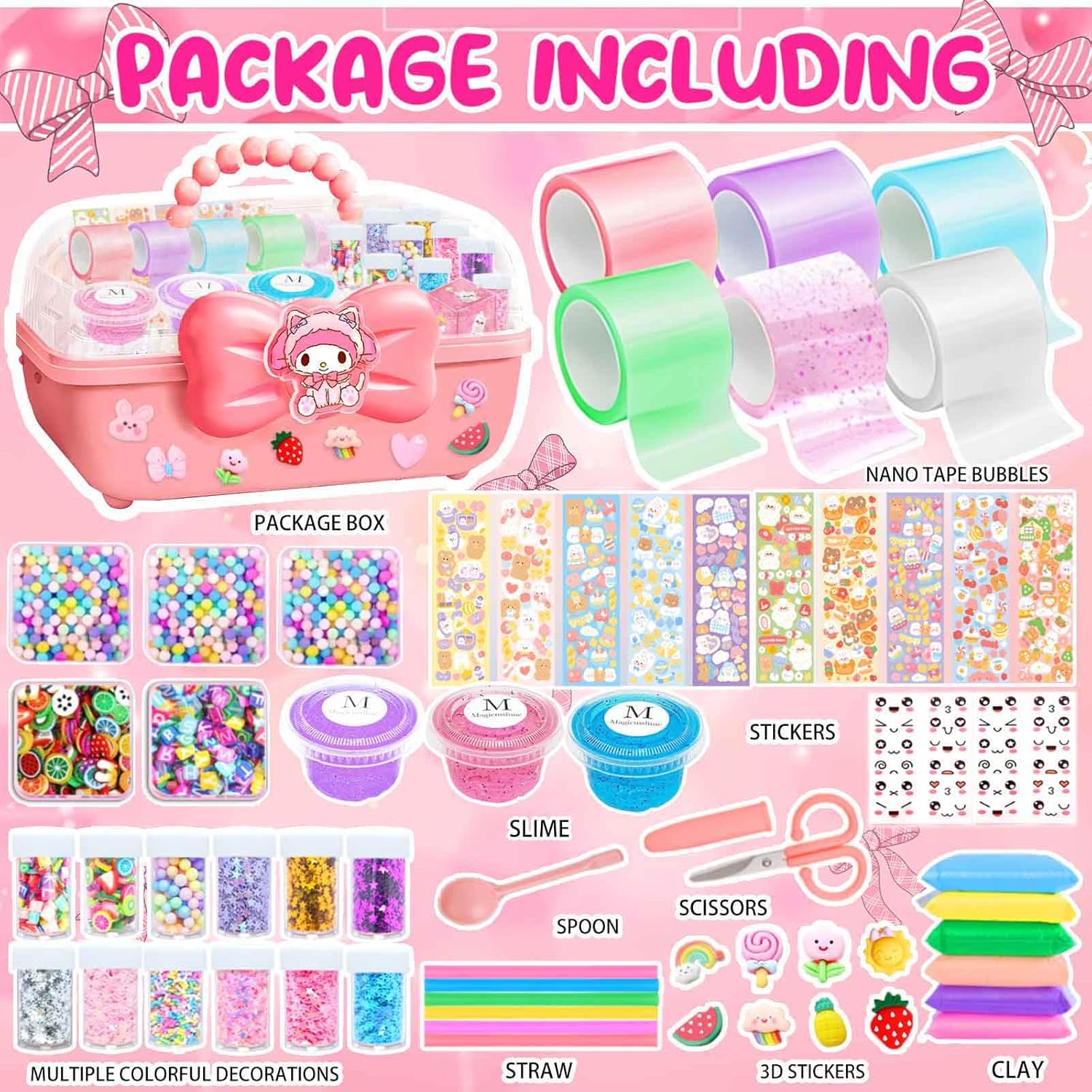 Сделай сам набор для создания пузырей из нано-ленты, набор для изготовления сквиши, пузыри из нано-ленты