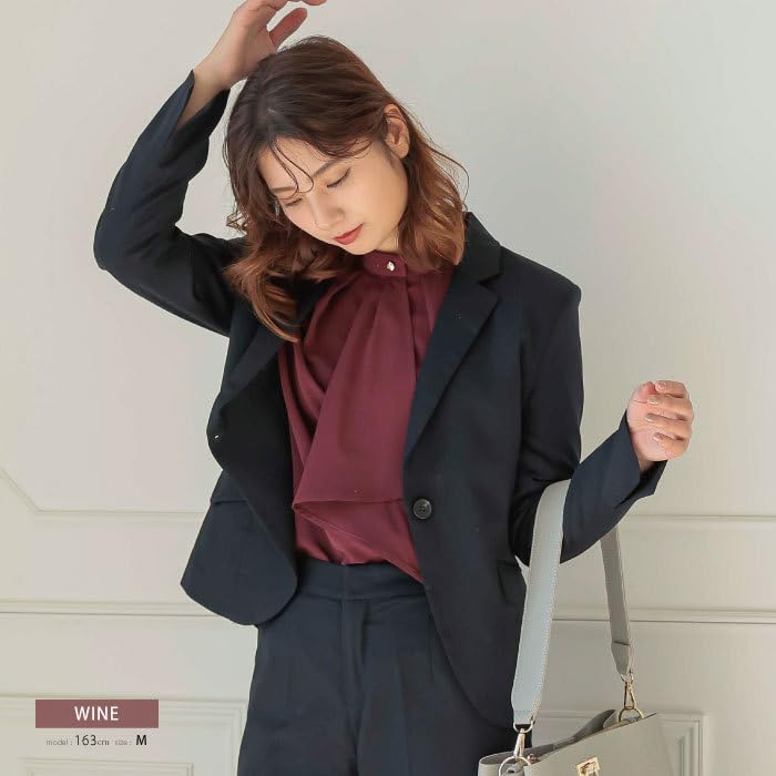 Aquagarage Schal Krawatte Lang Retro Größe LL Damenbluse, Frühling, Herbst, Winter, Ärmel, Muster, Weiß,