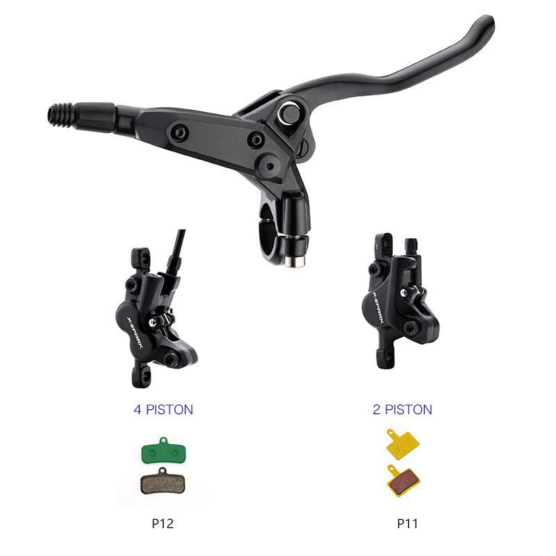 Bicycle Hydraulic Disc Brake System with Carbon Steel Pads and LightweightForged Aluminum Caliper Hydraulic Disc Brake (Hydraulic Brake Pad)