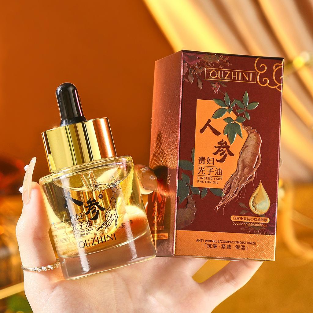 Ginseng Anti-Aging Straffendes Gesichtsöl 40ml Gesichtsbehandlungsserum mit feuchtigkeitsspendender Wirkung für alle Hauttypen